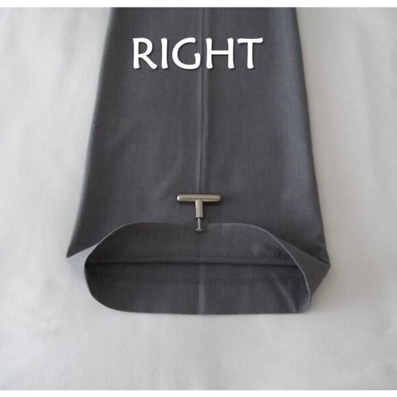 New York & Company® Unlined Stretch Sraight Wide Leg Dress Pants Size 10 Tall - Picture 14 of 14